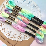 d   手染め⭐️グラデーション⭐️刺繍糸5束セット