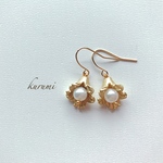 クラシックフラワー❁ピアス＆イヤリング