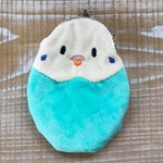 がま口　セキセイインコ　レインボー　白　雌