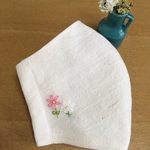 刺繍マスク　可愛いマスク　綺麗マスク　おしゃれマスク　お花マスク