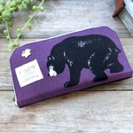 ＢＥＡＲ*パープル♪ラウンドファスナー長財布♪