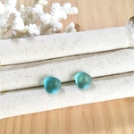 14kgf／シーグラスピアス_ blue