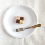 【受注制作】羊毛×市松模様クッキー(チョコ)ブローチorマグネットor飾る用