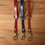 「革の宝石」ルガトーを使った真鍮キーストラップ