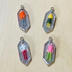 SILVER GLITTER PEOPLE CHARM