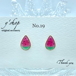 No.19 スイカ🍉レジンピアス