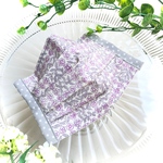 再販‼️【送料無料!!】上品な　リバティ  プリーツマスク　立体マスク　布マスク　大人マスク　お洒落　小顔効果　オーガニックダブルガーゼ　