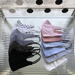 （ピンク)夏用シャツ生地 立体マスク＊サイズ選べます＊