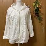 綿刺繍レースの羽織り物