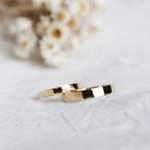 Pair block ring(brass)
