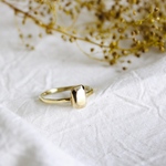 Gem shape ring【emerald】(brass) 真鍮 モチーフリング