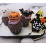 ハロウィンカップケーキ
