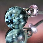 １点物　ひとかけらのガラス宇宙　ネックレス /　ボロシリケイト　『TEsSI』