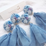 【6/27(土)販売】ふんわりタッセル＊dusty blue