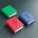古洋書風豆本ノート 小（赤、緑、青） 3冊セット 