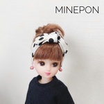 りかちゃん☆結びリボンターバン×ピアス（ドット）