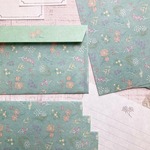 和紙のレターセット【アンティークの花】