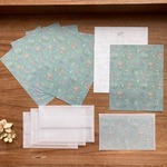 和紙のMiniレターセット【アンティークの花】
