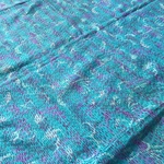 リサイクルシルクサリー　刺し子ショール　H