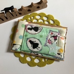 ☆マスク＆ハンカチセット☆アリス&水玉柄 グリーン☆
