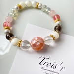 New●春色シェルボールブレスレット＊桜