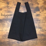 【再入荷】布製レジ袋／メンズ エコバッグ コンビニ／黒
