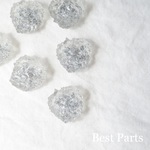 6pcs ストーンデザインカボション シルバー