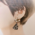 タッセル星ピアス✨