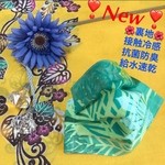 ♡数量限定♡ レディース　接触冷感　抗菌防臭　給水速乾　インナーマスク　アロハ　ハワイアン　花柄　夏マスク　グリーン