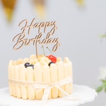 木製［送料込］ケーキトッパー  No.03［Happy Birthday］誕生日 飾り レターバナー　ガーランド