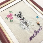 keimelo様オーダー品☆犬の手刺繍のポートレート