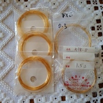 [送料込み]3m×3個☆K14Gold filled wire RD-030☆ビーズアクセサリー