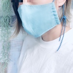 ＊夏用冷んやりマスク＊夏用＊オシャレマスク＊立体マスク＊リボンマスク＊コットン100%（木綿）＊耳が痛くならないマスク＊