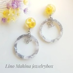 ひまわりのような🌻レジンアクセサリー ピアス/イヤリング