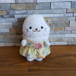しろたん19cm☆ワンピースと帽子のセット    