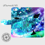 マンタの森【iPhone5/5s】【iPhone6/6s】手帳型スマホケース