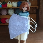 夏用蒸れ軽減 ★エチケットマスク★③ 紫レース