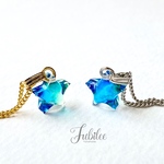 小さな星のネックレス✩Sea blue
