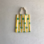 トートBAG stripe×dot yellow