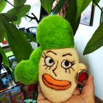 大きい羊毛バッチ🌱ミッチ💜❤💙💚