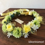 Happy yellow flower crown♡花かんむり