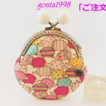 「riruka2525様のご注文品」☆気持ち華やぐ☆がま口ポーチ（小）（はりねずみ♡）