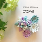 【浴衣】スイレンの髪飾りセット