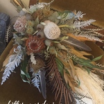 Natural Chic フェザー ネイティブフラワー bouquet