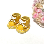 ＊送料無料＊mini☆mini ミニチュアひも靴⑦（イエロー）