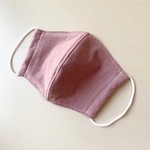 フィルターポケット付き＊くすみピンクの立体布マスク