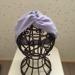 紫色のシンプルクロスターバン 