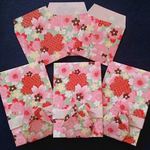 友禅千代紙のポチ袋（桜） 