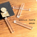 SALE!送料無料【10pcs アクリルデザイン⑯ クリア】 チャーム パーツ 