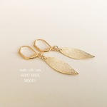 gold leaf シンプルピアス　フレンチフック